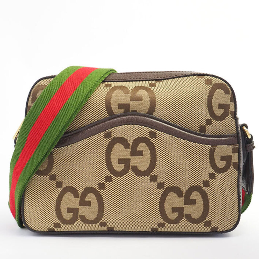 Gucci Jumbo GG Crossbody Bag Messenger Canvas Web